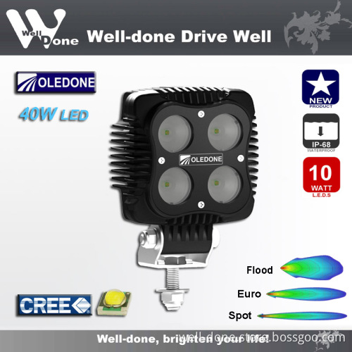 3600lm, Genuine CREE 10W Chips 40W LED Work Light